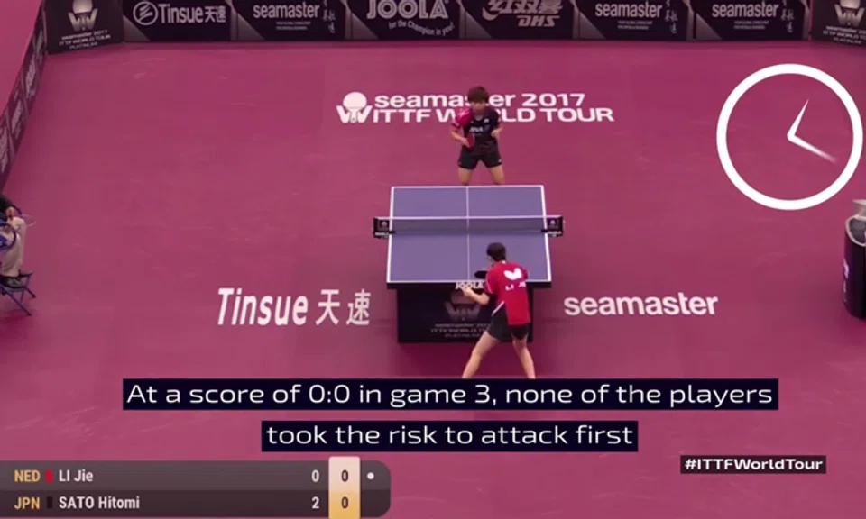 Source: SCREENGRAB FROM VIDEO/ INTERNATIONAL TABLE TENNIS FEDERATION