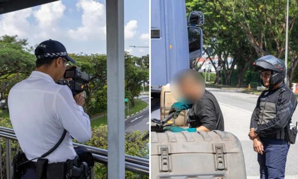 A total of 192 heavy vehicles were stopped for checks 