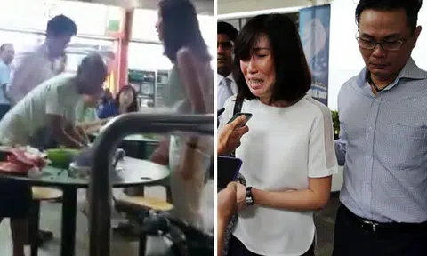 "I didn't mean to dispute with uncle," says sobbing woman who bullied elderly man at Toa Payoh hawker centre