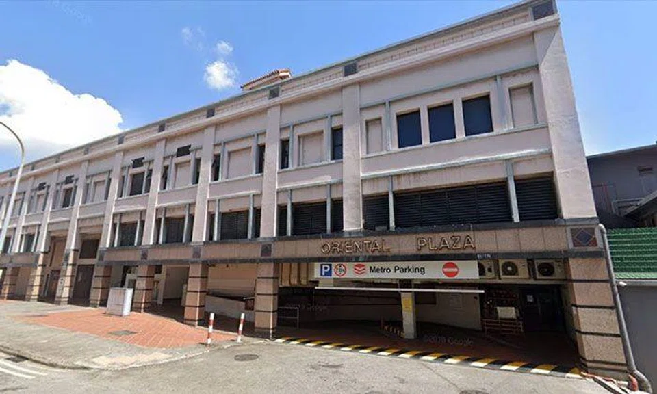 The attack happened near Oriental Plaza shopping centre in New Bridge Road at around 1am on Jan 1, 2019. PHOTO: SCREENGRAB FROM GOOGLE MAPS