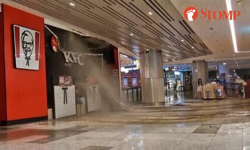 Burst pipe floods City Square Mall basement