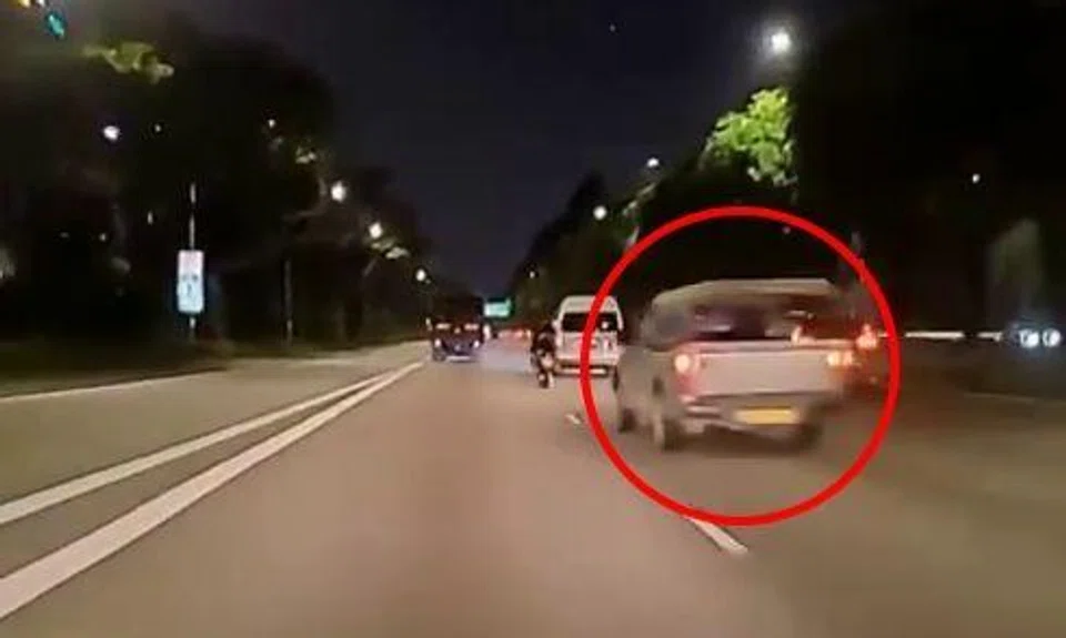 A dashcam video of the accident was posted online by SG Road Vigilante.