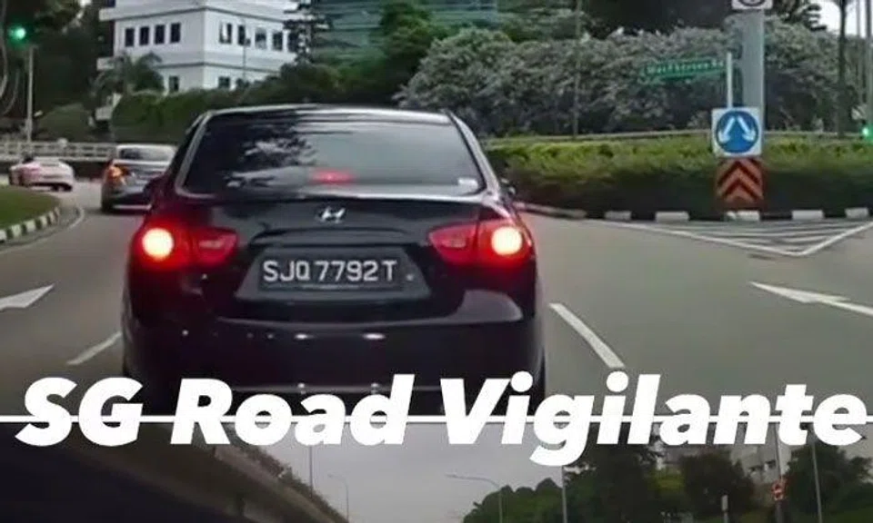 Hyundai tailgates car then plays braking game along Upper Serangoon Road in road rage incident