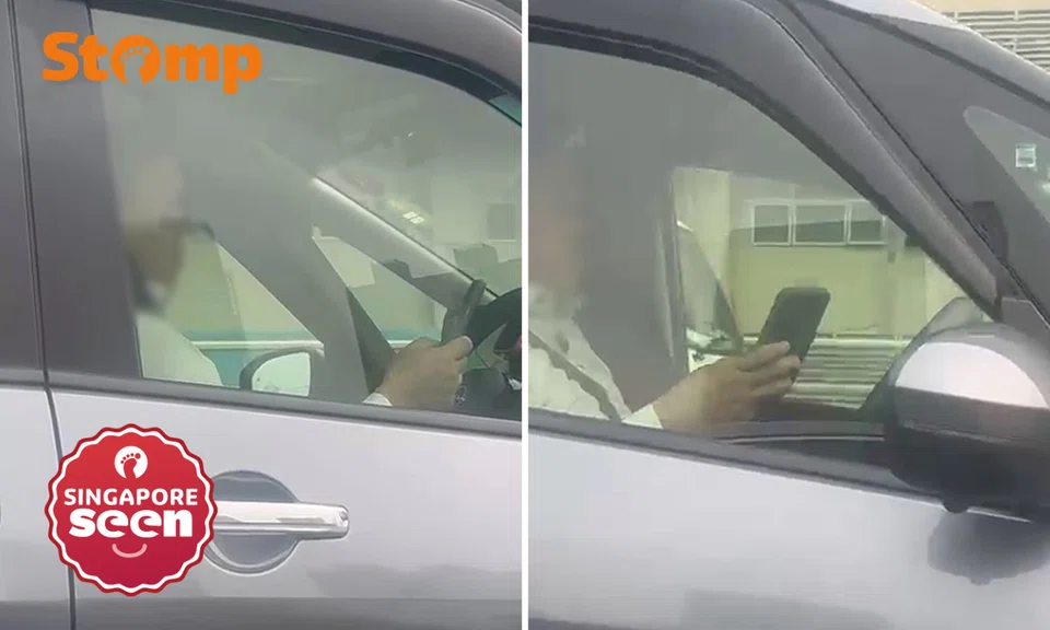 Mobile phone driving offence in Singapore