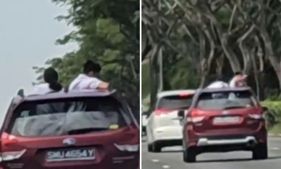 The video of the incident was posted by SG Road Vigilante on March 10.