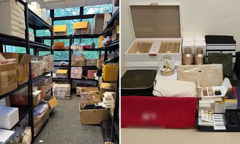 Police seize 4,700 counterfeit items worth over $141,000 in raid, 46-year-old man arrested