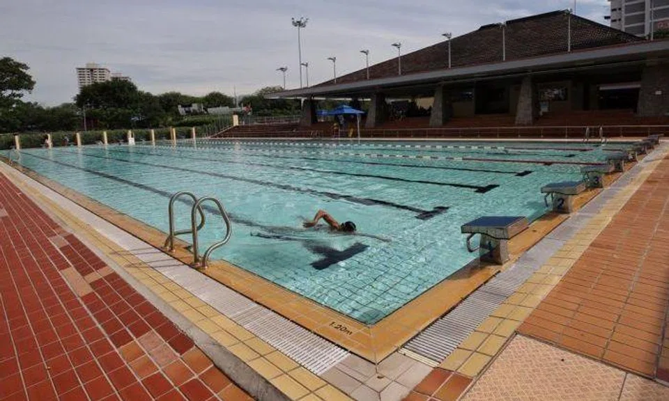 Kallang Basin Swimming Complex on April 3, 2019. ST PHOTO: KEVIN LIM