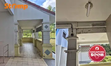 Resident puzzled by 'colour mismatch' at Bedok North lift lobbies as painting works persist