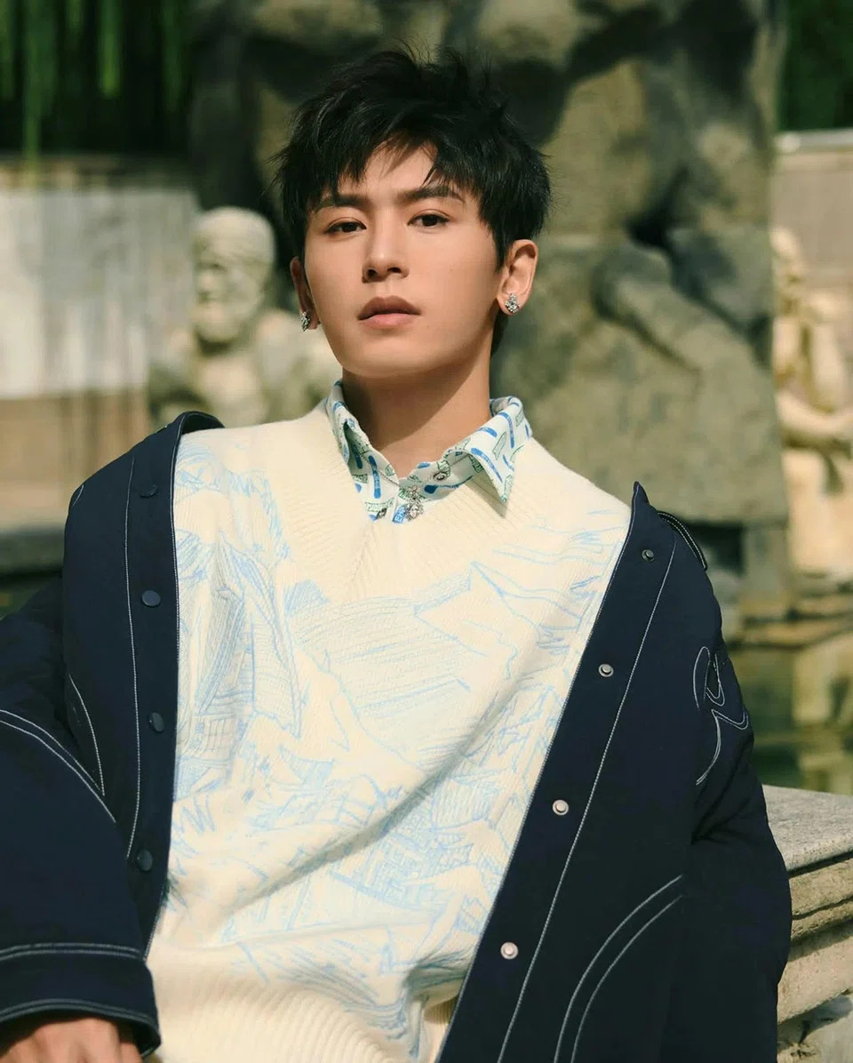 Chinese singer-actor Zhang Zhehan is placed first in the list of 100 Most Handsome Faces of 2025. PHOTO: ZHANGZHEHAN_SUPER3/INSTAGRAM