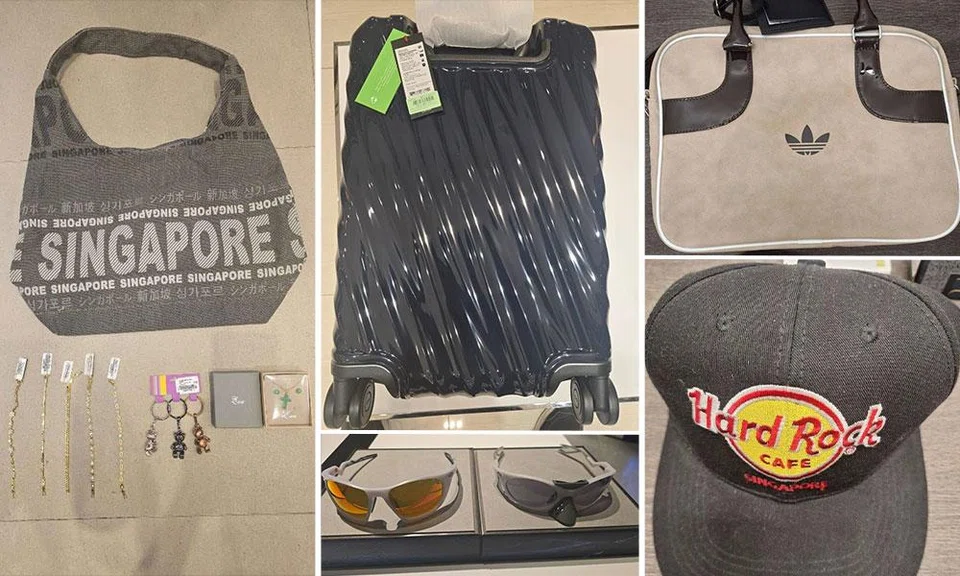 Serial shoplifter caught at Changi Airport after hitting 8 shops, $2.6k worth of items recovered