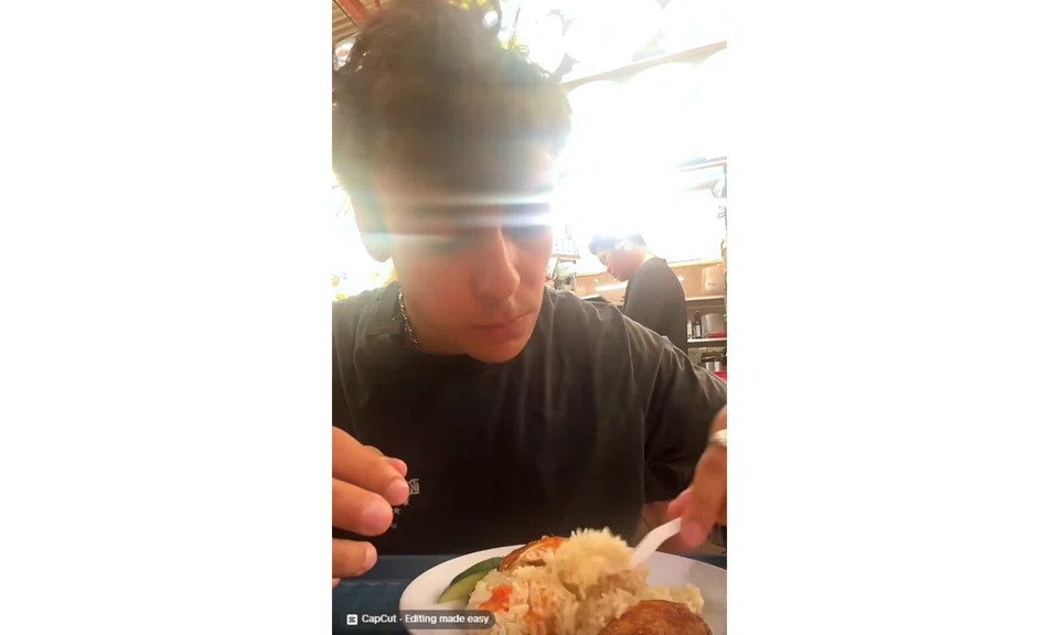 F1 driver chicken rice fork Maxwell