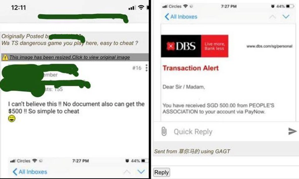 Man who posted about how it was "so simple to cheat" Temporary Relief Fund being investigated