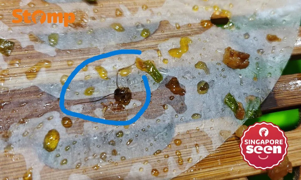 Cockroach head in pork bun from Scarlett Supermarket