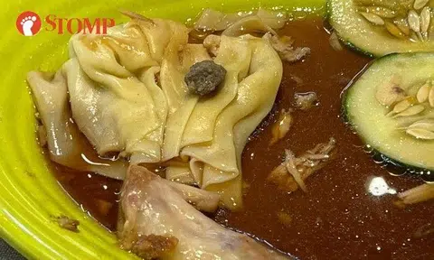 "While eating halfway, I was about to feed my two-year-old daughter when to our horror, we found a stone the size of a 5-cent coin!"