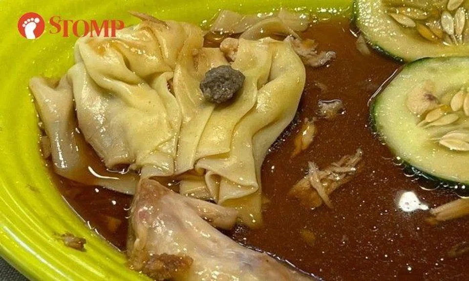 "While eating halfway, I was about to feed my two-year-old daughter when to our horror, we found a stone the size of a 5-cent coin!"