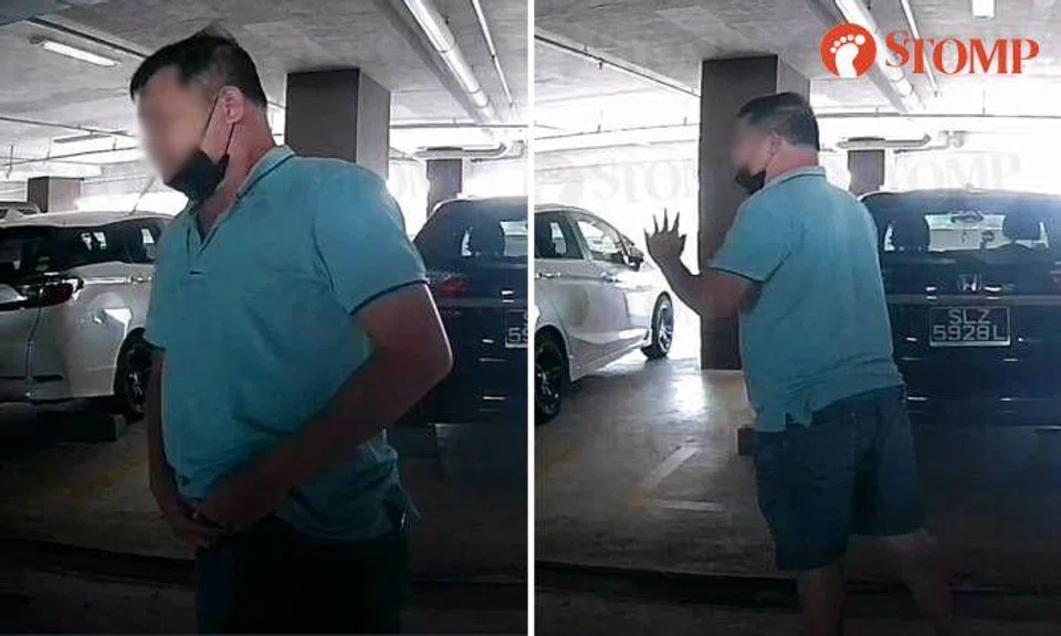 Smoker unzips pants to pee in front of woman's car, says it's 'urgent' when caught red-handed