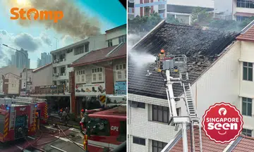 Plume of smoke seen over Serangoon Road after shophouse fire, 40 people evacuated