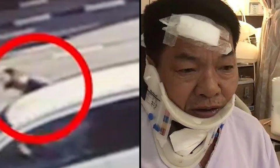 Shocking video shows assailant repeatedly punching 67-year-old GrabCar driver through car window in Hougang