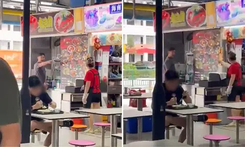 huang yiliang argue with chicken rice hawker at macpherson 