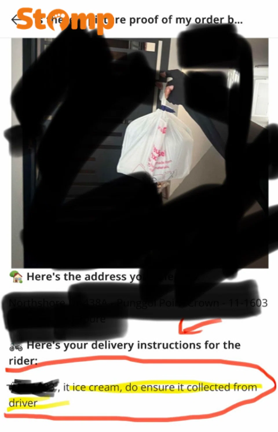 Foodpanda customer finds melted ice cream after rider leaves it at door without notice