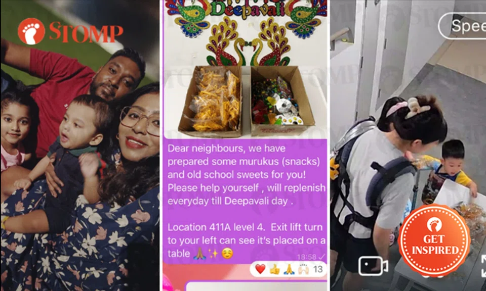 lady prepares snacks for neighbours everyday till deepavali