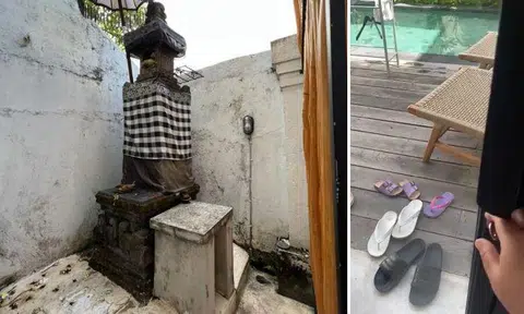 Mr Redha Indra alleged that the thief had climbed onto the wall surrounding the villa and landed on a stone structure in front of it before entering the villa through the sliding doors. 