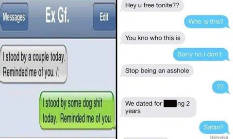 Texting your ex-lover is a bad idea -- and here are 10 funny yet ugly outcomes of it