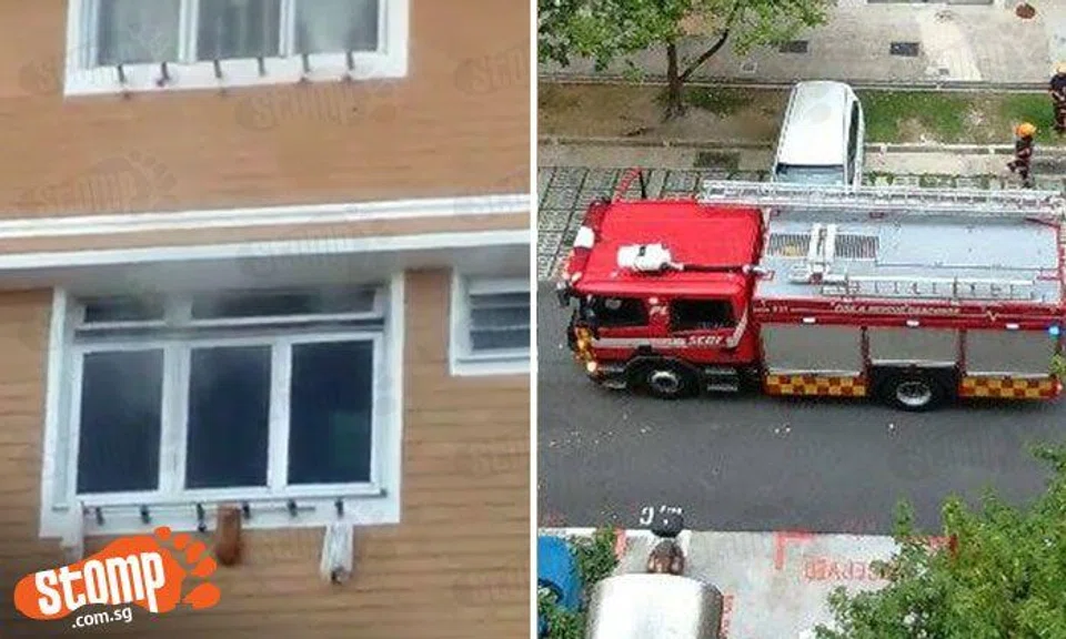 Billows of smoke seen emitting from 11th storey HDB unit at Blk 873 Tampines Street 84