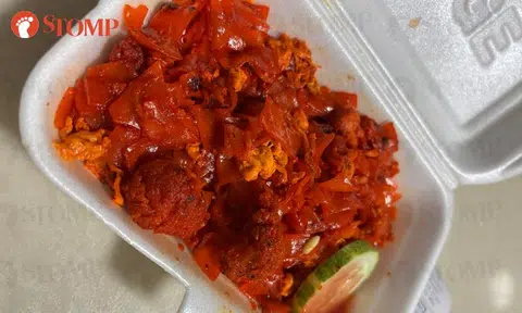 Woman pays $3 more for chicken in kway teow goreng, but gets only two miserable pieces of it