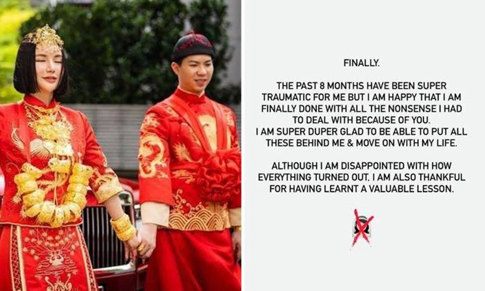 Kim Lim's ex-husband reportedly retrieved gold bars he gave her during lavish betrothal ritual