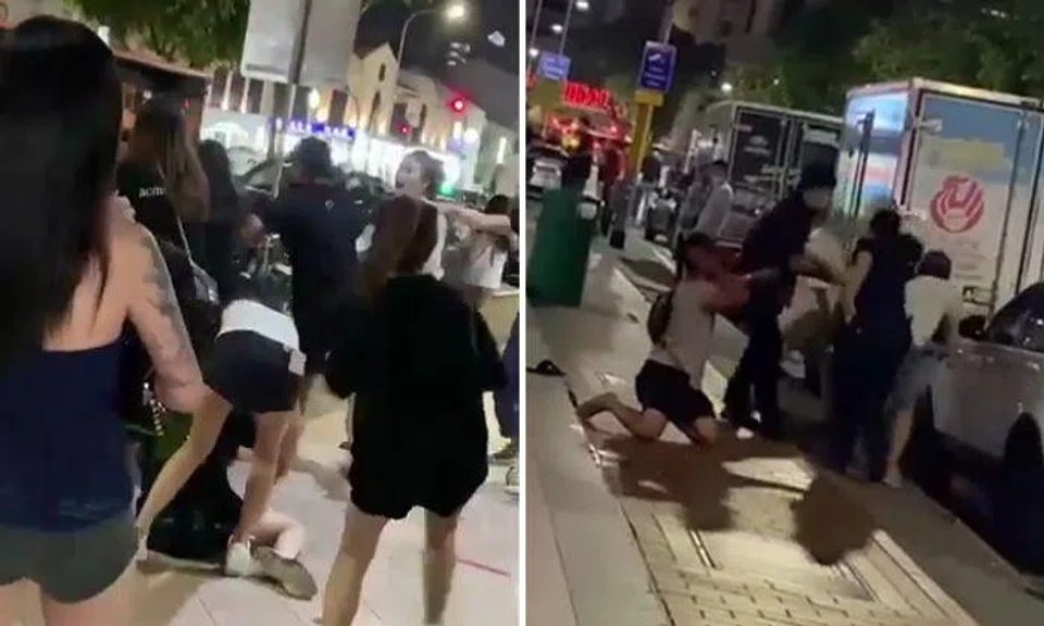 7 men arrested over brawl outside Textile Centre, including 2 taken to hospital