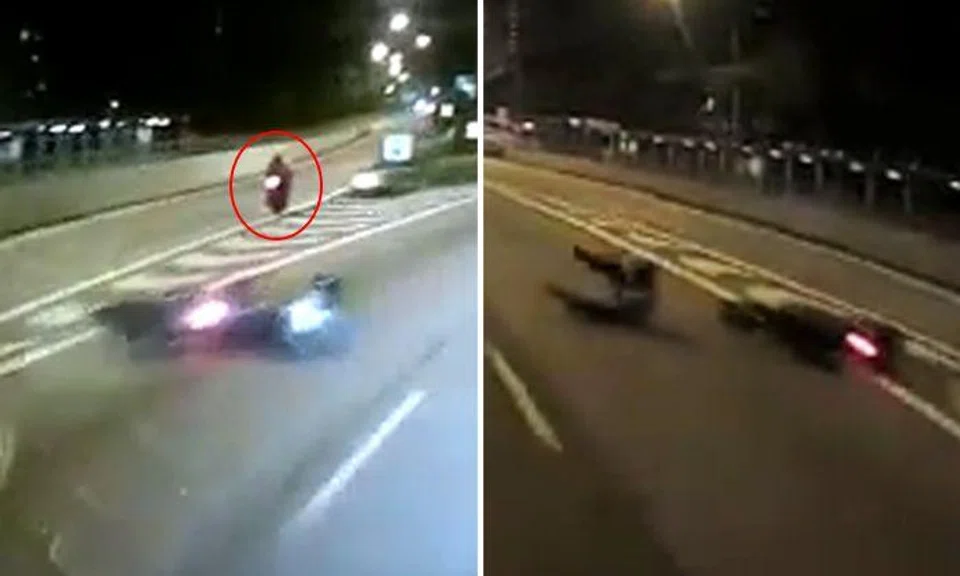 Motorcyclist injured after getting side-swiped by hit-and-run biker on TPE