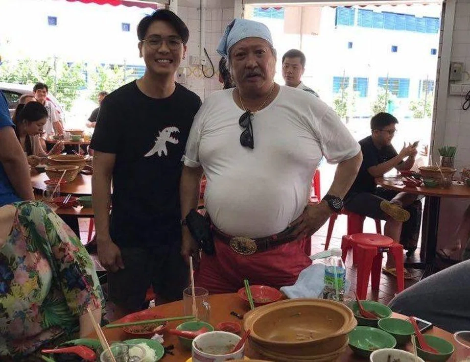 Allan Tan with Hong Kong superstar Sammo Hung in 2017.
