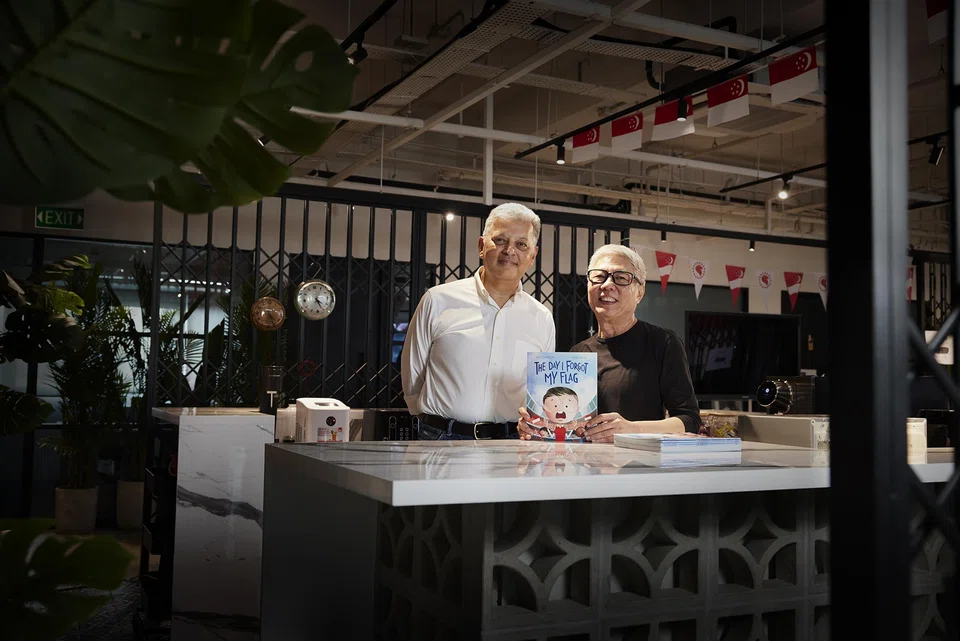 The Day I Forgot My Flag by Neil Johnson (left) and Vincent Lee recently topped The Straits Times' weekly bestsellers list for children's books for three consecutive weeks.