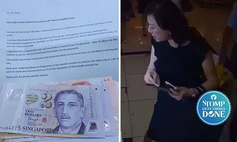 Woman apologises for taking earrings and returns money to pushcart owner after Stomp report
