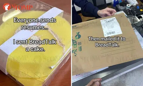 Stomper applies for job at BreadTalk -- by sending them a 'cake' made from scratch
