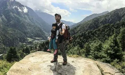 This three-year-old girl made it 4,000 metres up Mount Everest