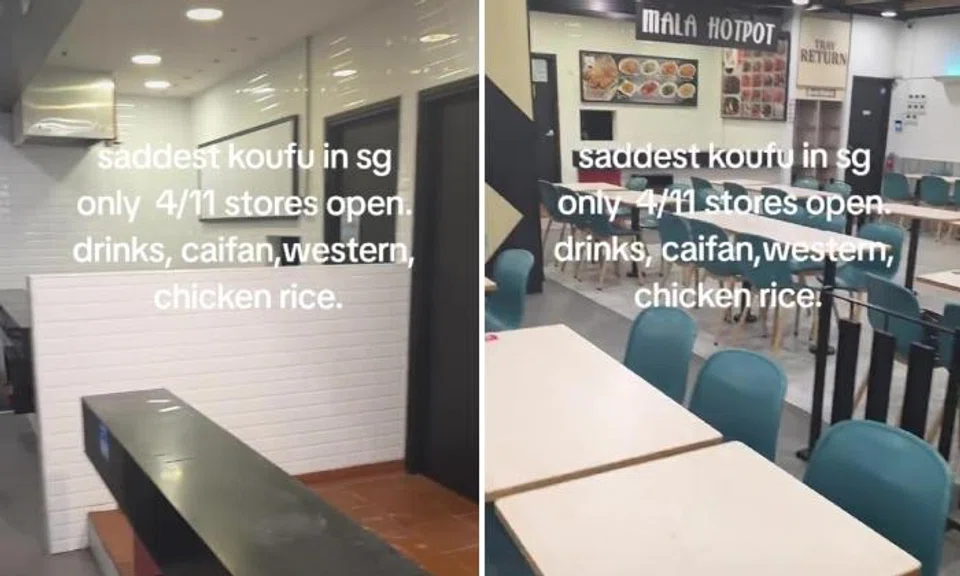 With only 4 stalls open, is Bukit Batok mall's near-empty foodcourt 'saddest Koufu in S'pore'?