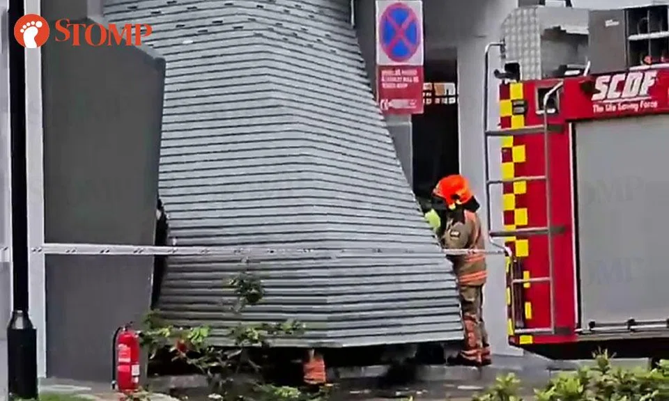 fire in rubbish chute at sengkang block