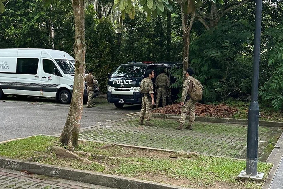The Gurkha Contingent being deployed at the Central Catchment Nature Reserve on June 15.
