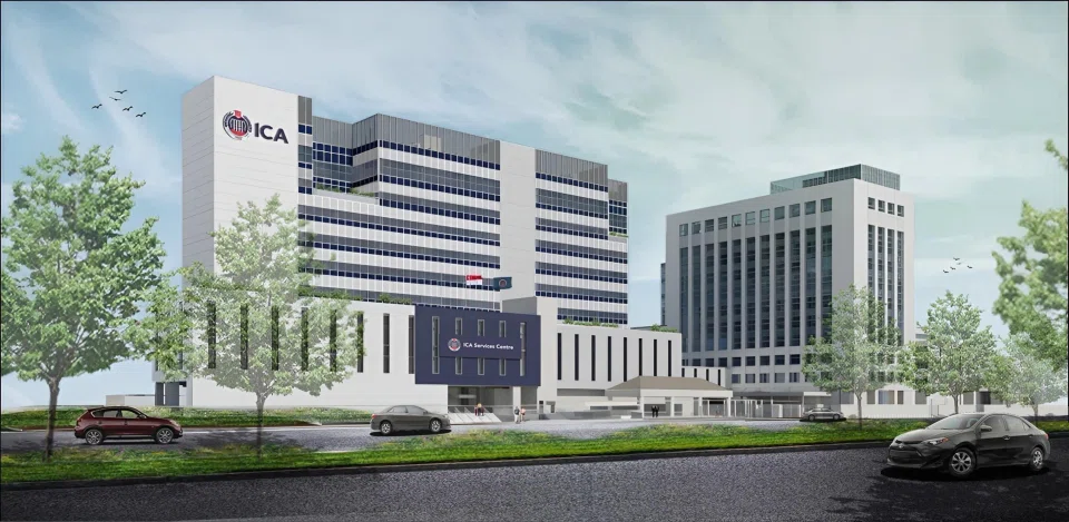 The new annex to ICA Building will house the integrated ICA Services Centre.