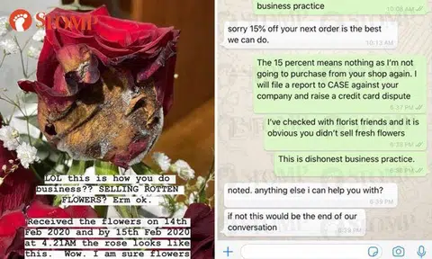 After hurling F-word, Floral Garage shuts down another customer who received rotting roses