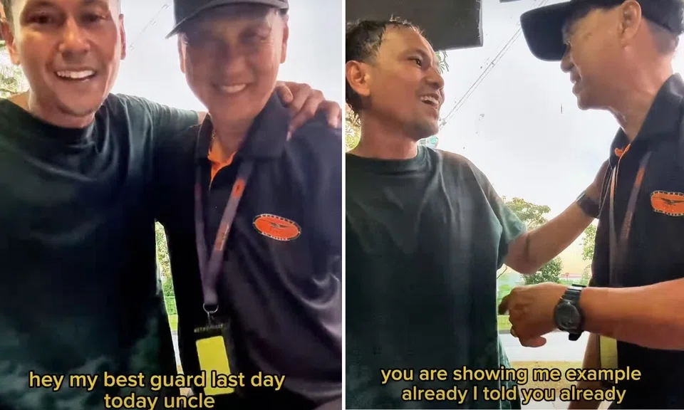 condo resident bids retiring security guard farewell