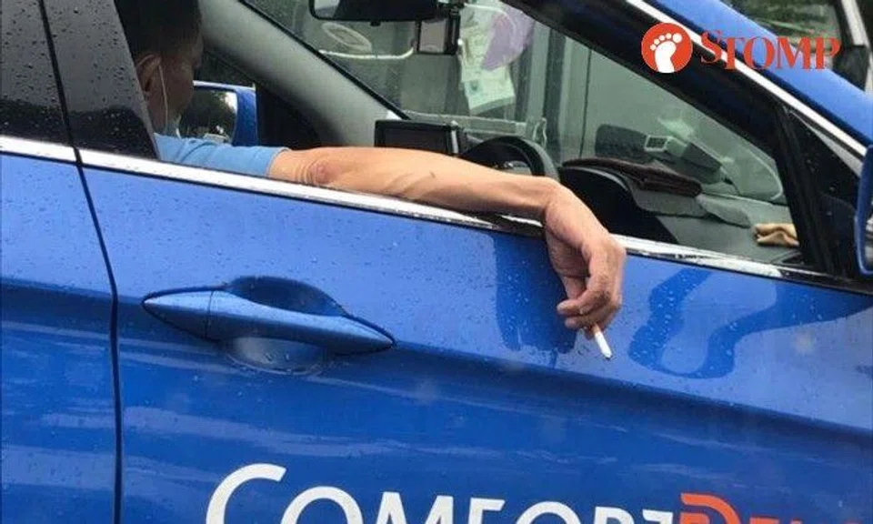 ComfortDelGro warns cabby for smoking in taxi at Upper Paya Lebar Road