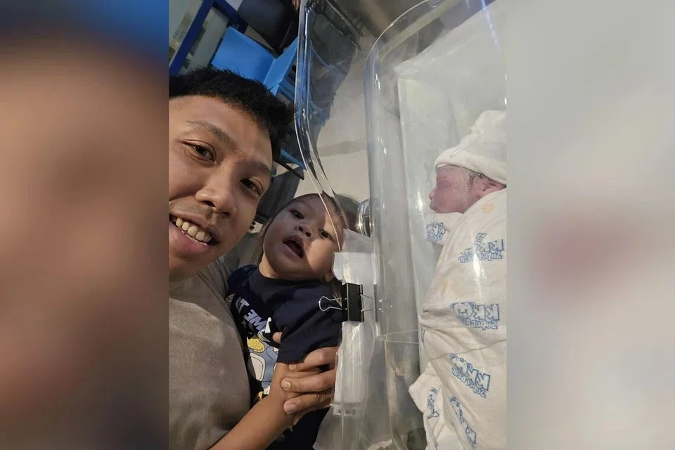 Mr Syazwan said that both his baby and wife are healthy.