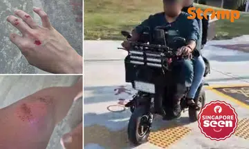 Cyclist hurt after PMD allegedly rear-ended him in Kaki Bukit