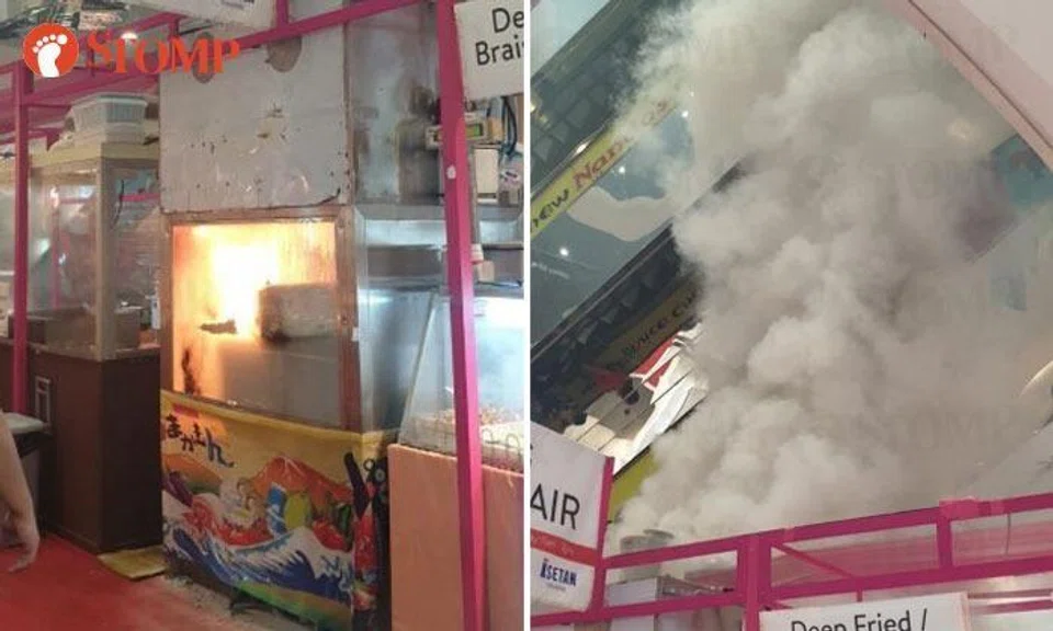 1 taken to hospital after fire breaks out at Tampines Mall's atrium fair