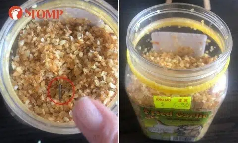 Man finds screw in bottle of fried garlic: 'What if I had swallowed that?'