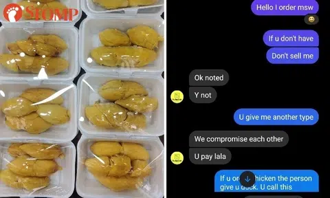 Customer taunted by seller who sent wrong durian and told her to 'compromise'