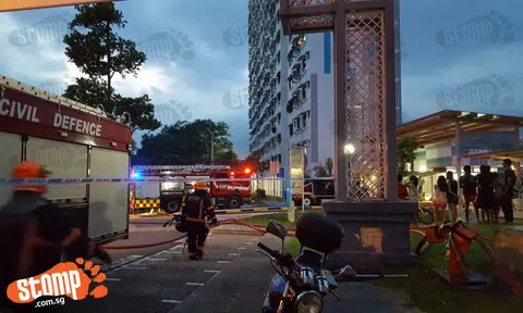 Fire breaks out on 13th storey of Blk 157 Serangoon North Ave 1